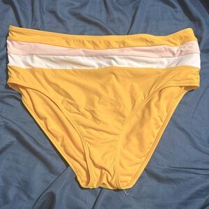 Yellow bikini bottoms